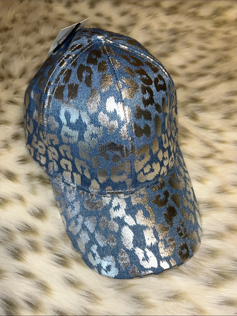 Metallic Leopard Hat